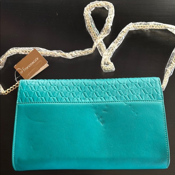 Francesca's Collections Teal Quilted Women's Bag (NWT) - Picture 3 of 7